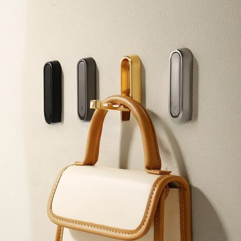 Appendiabiti Pieghevole Moderno Minimalista in Lega di Zinco, Gancio da Parete Salvaspazio per Cappelli, per Bagno e Camera da Letto