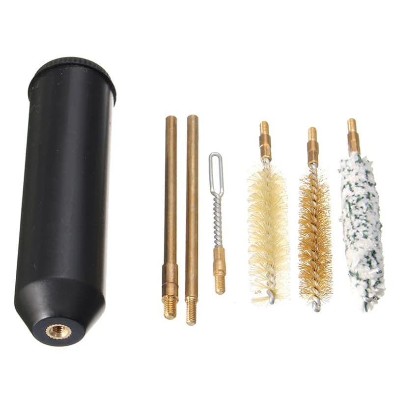 38/357/9mm 7 Pz/set Pistole Kit di Pulizia Pistola Asta Spazzola Professionale Strumenti di Pulizia Pistola Set di Strumenti di Pulizia Pistola Accessori