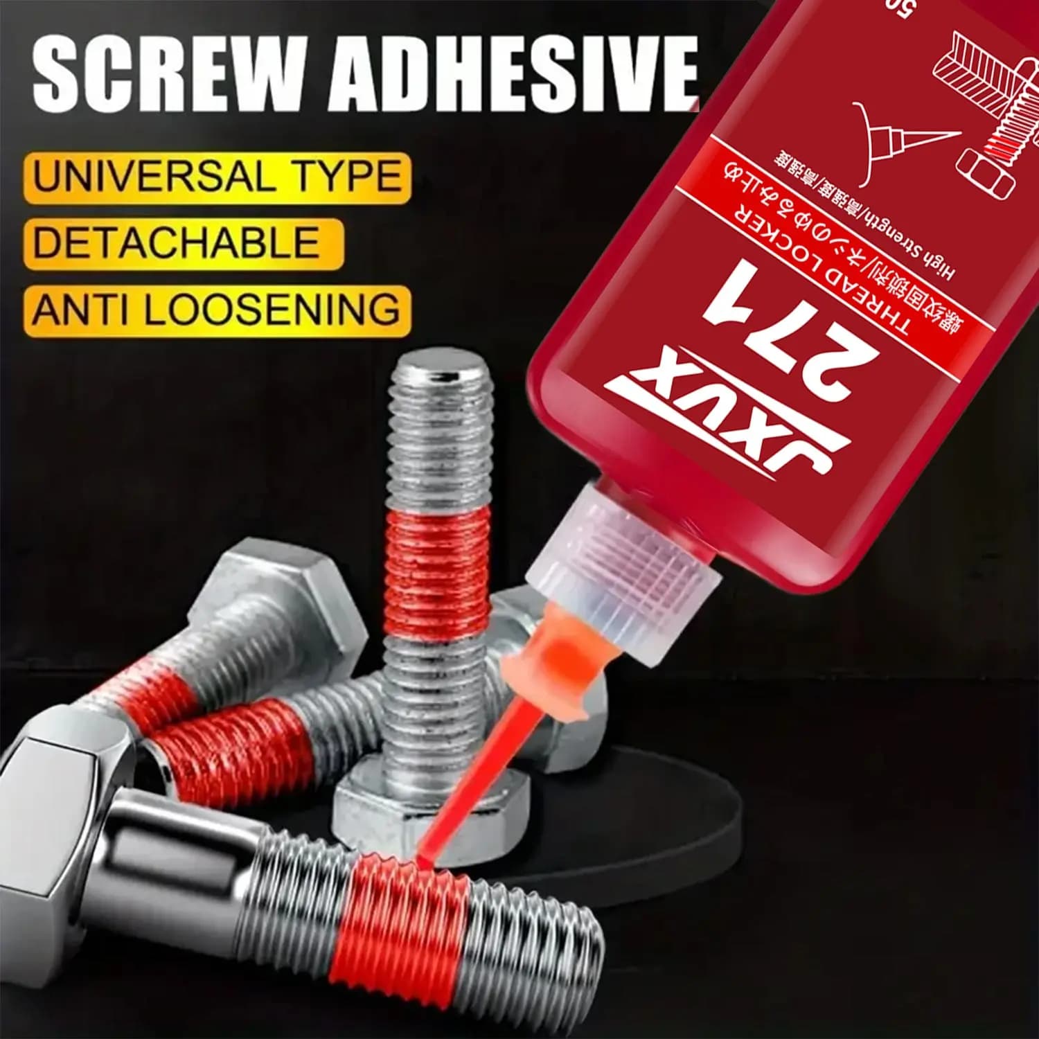 50 ml Frenafiletti 271 Frenafiletti high strength 243 Frenafiletti for nuts and bolts, adhesive for screws Stagnated sealing metal glue anaerobic polymerization, anti-rust.