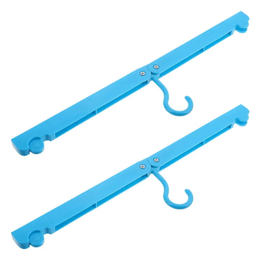 2 Folding hangers for Camper, Lightweight and Space, Travel accessories, Clothes, Towels and Socks, Ideal for Camping and Hotel