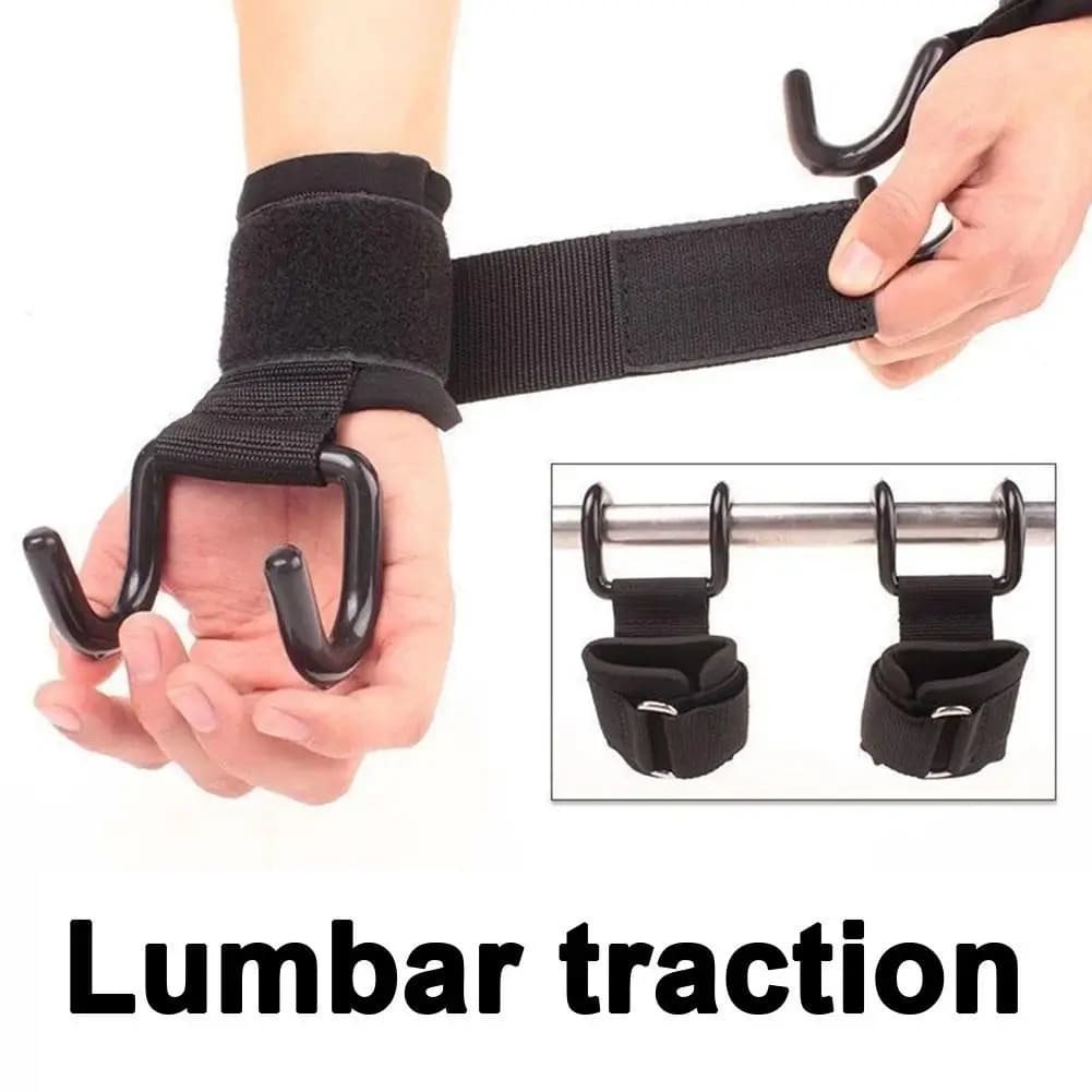 Support Hook for Tractions with Resistance Elastics, Metal Support for Elastic Bands, Gym Traction Hook, Heavy Duty Hook for Traction Bar