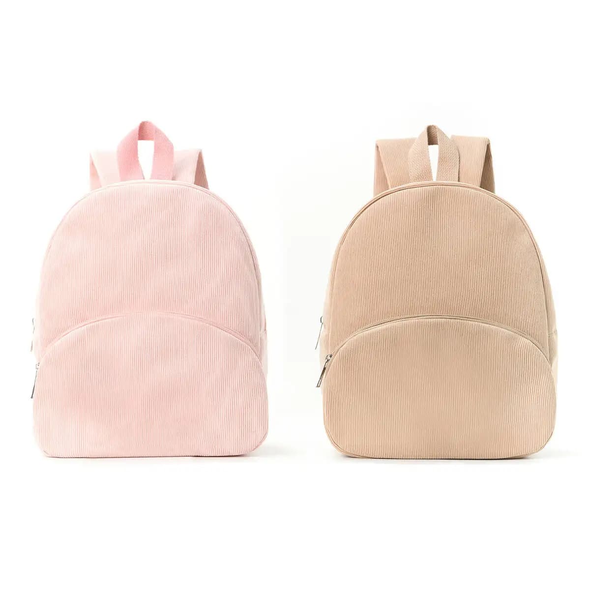 New corduroy backpack, student leisure cartoon backpack, large capacity, high aesthetic value, cute backpack