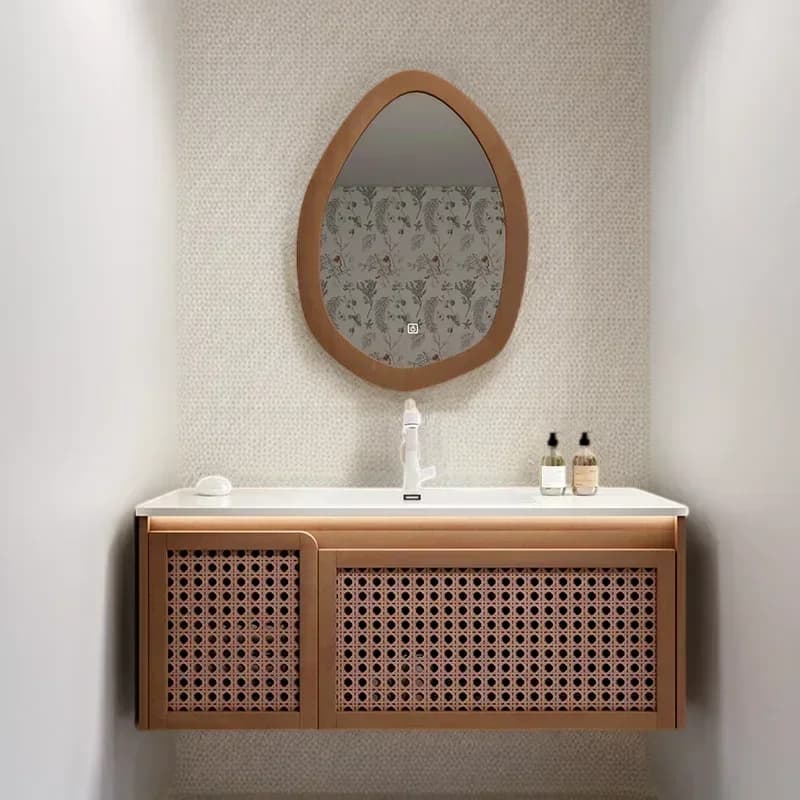Mobiletto Salvaspazio di Lusso per Bagno, Colonna Portaoggetti, Lavabo, Mobile Cucina Multiuso, Armadietto Stretto, Specchi a Parete, WC