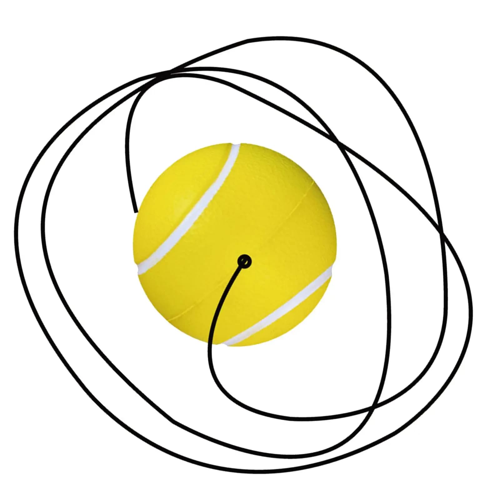 PU Polyurethane Tennis Training Ball with String Durable Practice Device for Kids Men Women Indoor Outdoor