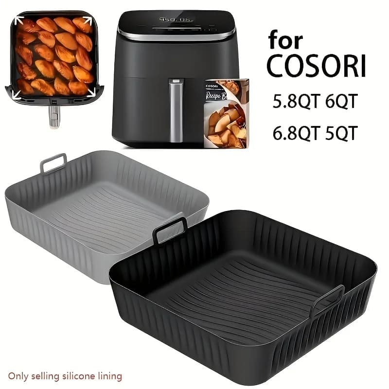 5QT/6QT Air Frying Equipment Air Frying Machine Air Frying Silicone Baking Mat Reusable Silicone Moulding Kitchen Tools