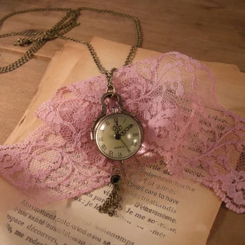 Orologio da tasca trasparente con sfera di cristallo, digitale romano, scultura scavata, collana creativa, dea con accessori