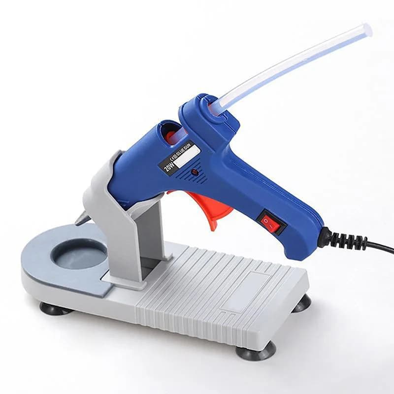 Supporto per pistola per colla in plastica da 1 confezione: compatibile con adesivi resistenti al calore, nessuna batteria necessaria, supporto per pistola adesivo durevole