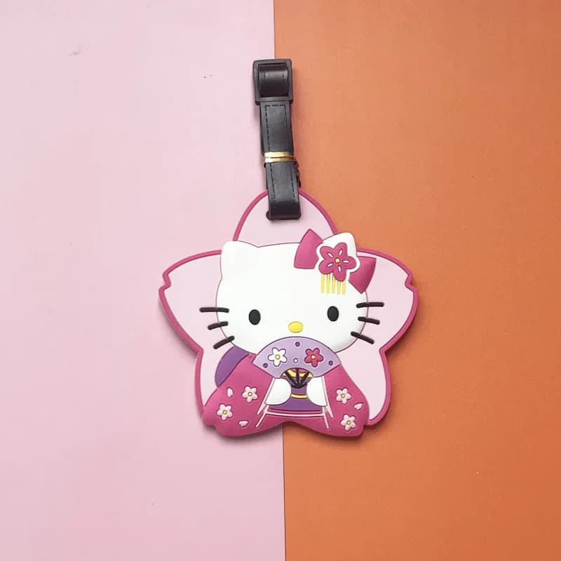 Popolare Etichetta per Bagagli Sanrio Hello Kitty, Simpatica Etichetta per Valigie Kuromi, Porta Indirizzo per Valigie Cartoon, Portatile per Imbarco