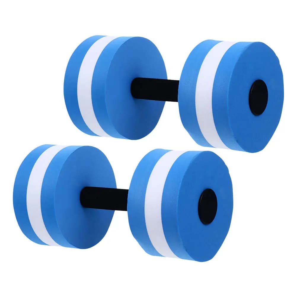 2Pcs Pool Exercise Dumbbells Floating Water Dumbbells for Aquatic Fitness Water Aerobics Equipment Swim Workout Resistance