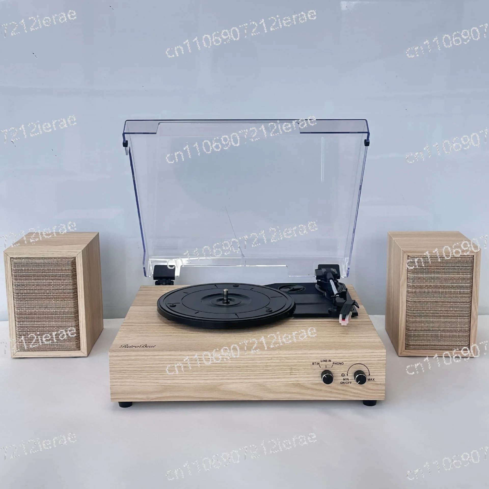 Retro vinyl record player, phonograph, bluetooth speaker, independent sound cavity, living room atmosphere LP ornament