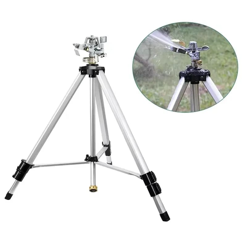 for High Quality 3/4 Inch Metal Tripod Impact Sprinkler Lawn Garden Water Sprinkler for Large Area Coverage