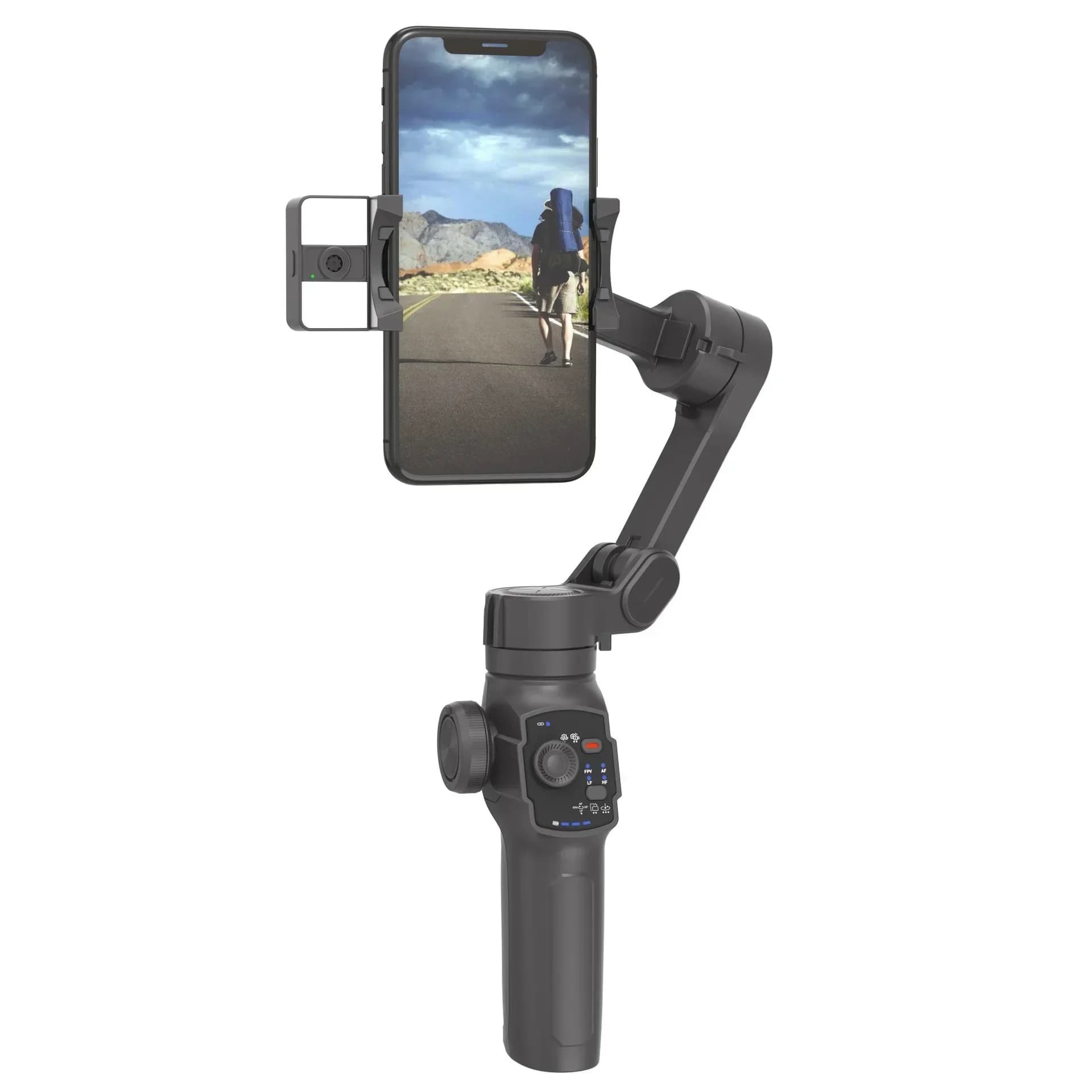 Nuovo Arrivo: Supporto per Telefono con Asta Selfie, Stabilizzatore Professionale, Gimbal Video con Tracciamento Intelligente del Viso per Smartphone