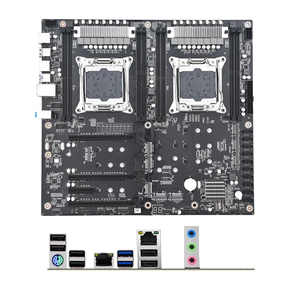 JINGSHA X99 D4 Doppia Presa della Scheda Madre LGA 2011-3 Scheda Madre 10 Porta SATA Per Chia X99 Placa Mae Supporto XEON V3/V4 Processore