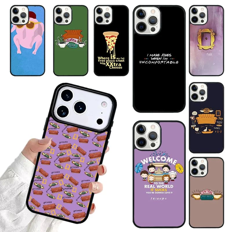 Friends TV Phone Case For iPhone 17 16 15 14 13 12 11 Pro Max 17air Shockproof Cover Fundas