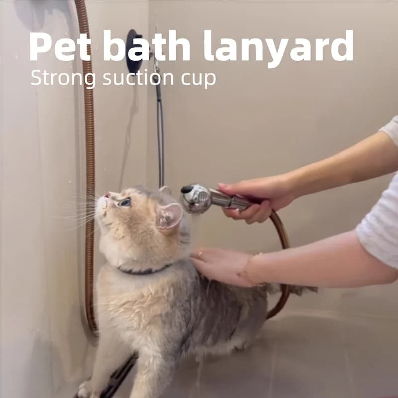 Pet Bath Fixator: For cat/dog bathing, trimming & grooming. Prevents pets from escaping. Essential pet supplies.