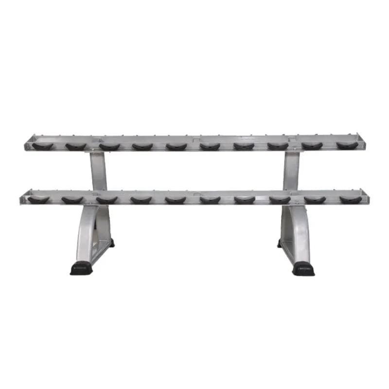 Sports venue facilities, indoor fitness equipment, commercial weightlifting equipment, double-layer dumbbell racks