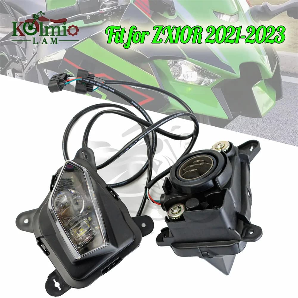 Faro LED kolmio-LAM per moto KAWASAKI Ninja ZX-10R ZX10R 2021-2025, gruppo faro anteriore ZX 10R 2022 2023 ZX-10RR