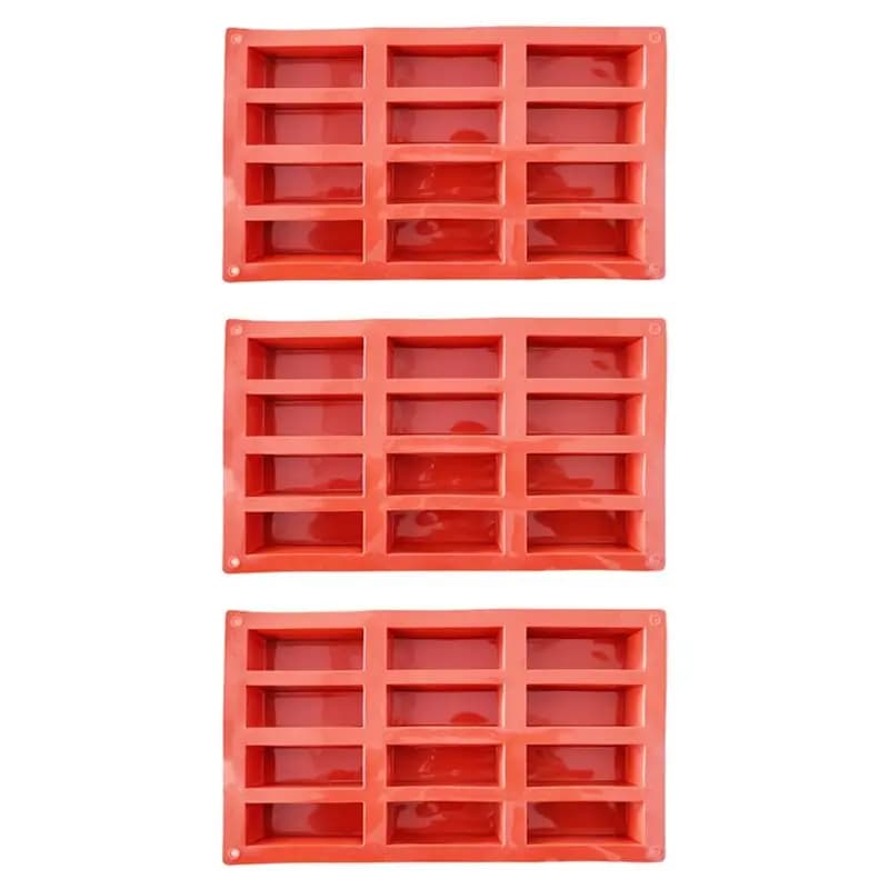 AS94-12 Cavity Silicone Protein Bars Mold Rectangle Granola Bar Baking Tool Mould Silicone Mold French Cake Mold Dessert Tool