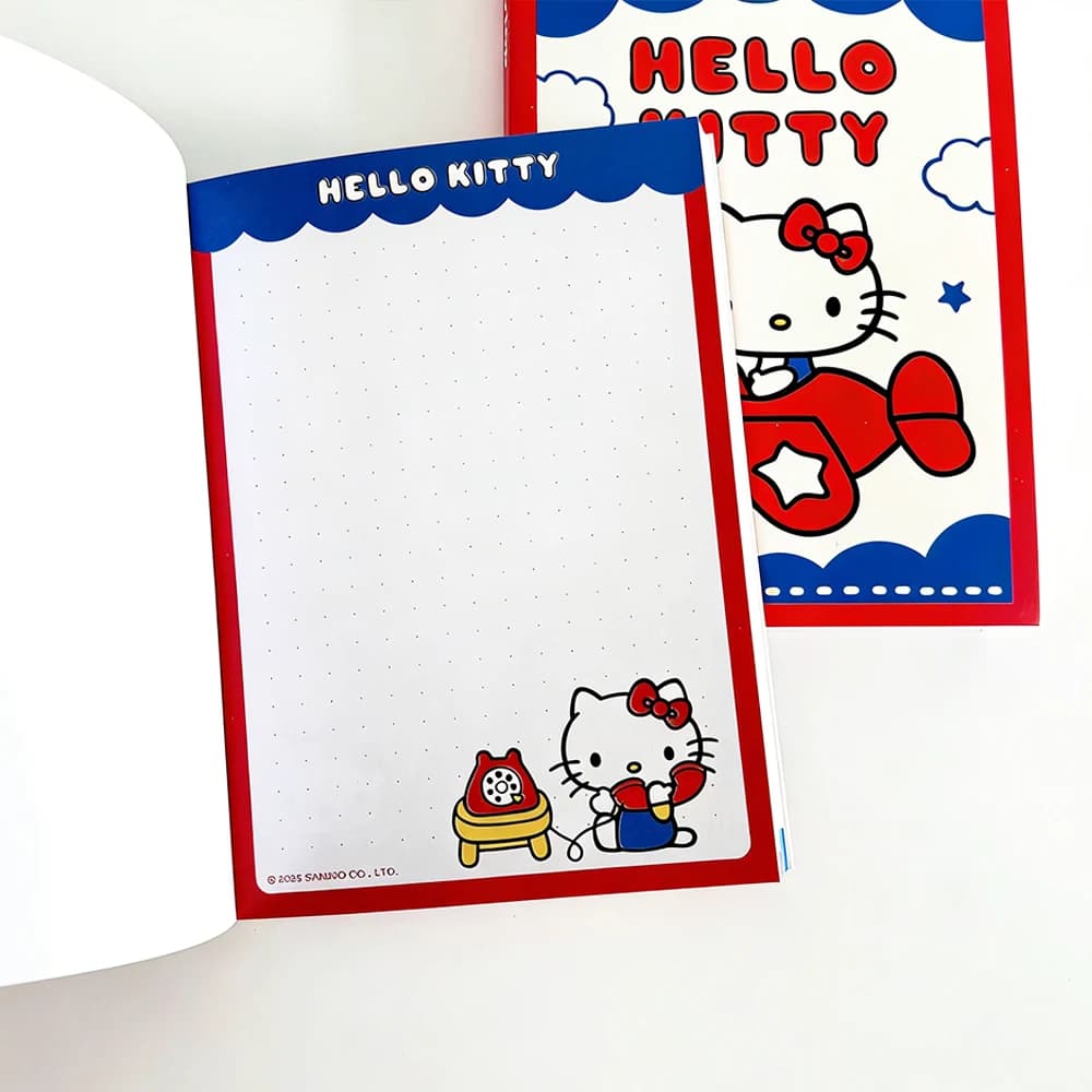 Blocco note originale Sanrio Hello Kitty con stampa di cartoni animati A6, messaggi post-it, foglietti adesivi, forniture per ufficio e scuola, cancelleria Kawaii