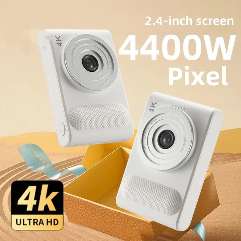 Fotocamera digitale 4K Fotocamera digitale per studenti da 4400 W Pixel Fotocamera portatile piccola Mini HD da viaggio per bambini di livello