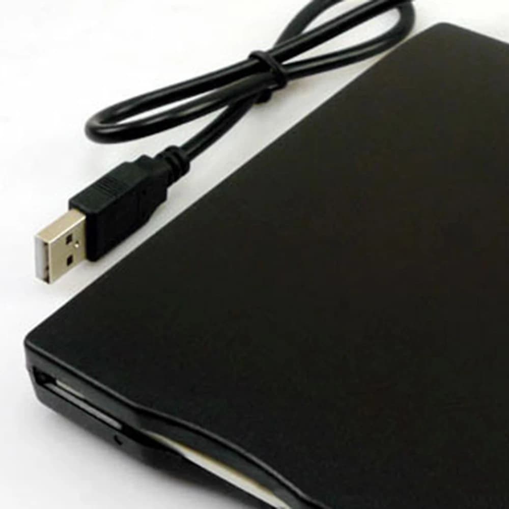 Essential USB Portable Diskette Drive 1.44Mb 3.5 Inch 12 Mbps USB External Portable Floppy Disk Drive Diskette FDD for Laptop