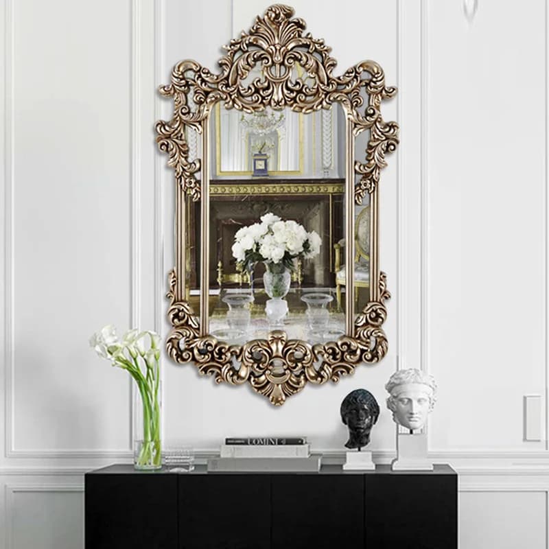 Bathroom Carved Wall Hanging Room Accessories Large Mirrors Decoration