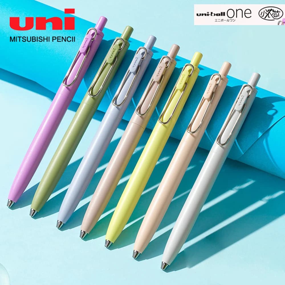 1 + 3 Ricarica Giappone UNI Penna Gel Piccolo Nucleo Spesso 0,38mm Liscio Quick Dry UMN-SF-38 Aggiornamento UniBall One Nero Materiale Scolastico