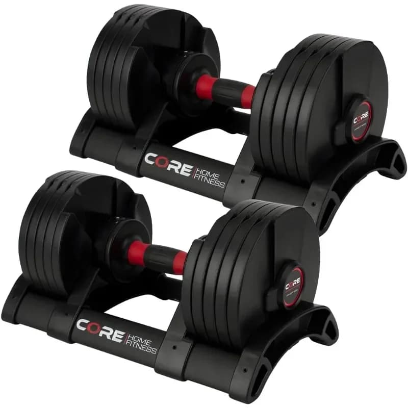Fitness del Core ® Set di Pesi Regolabili di Affordable Dumbbells