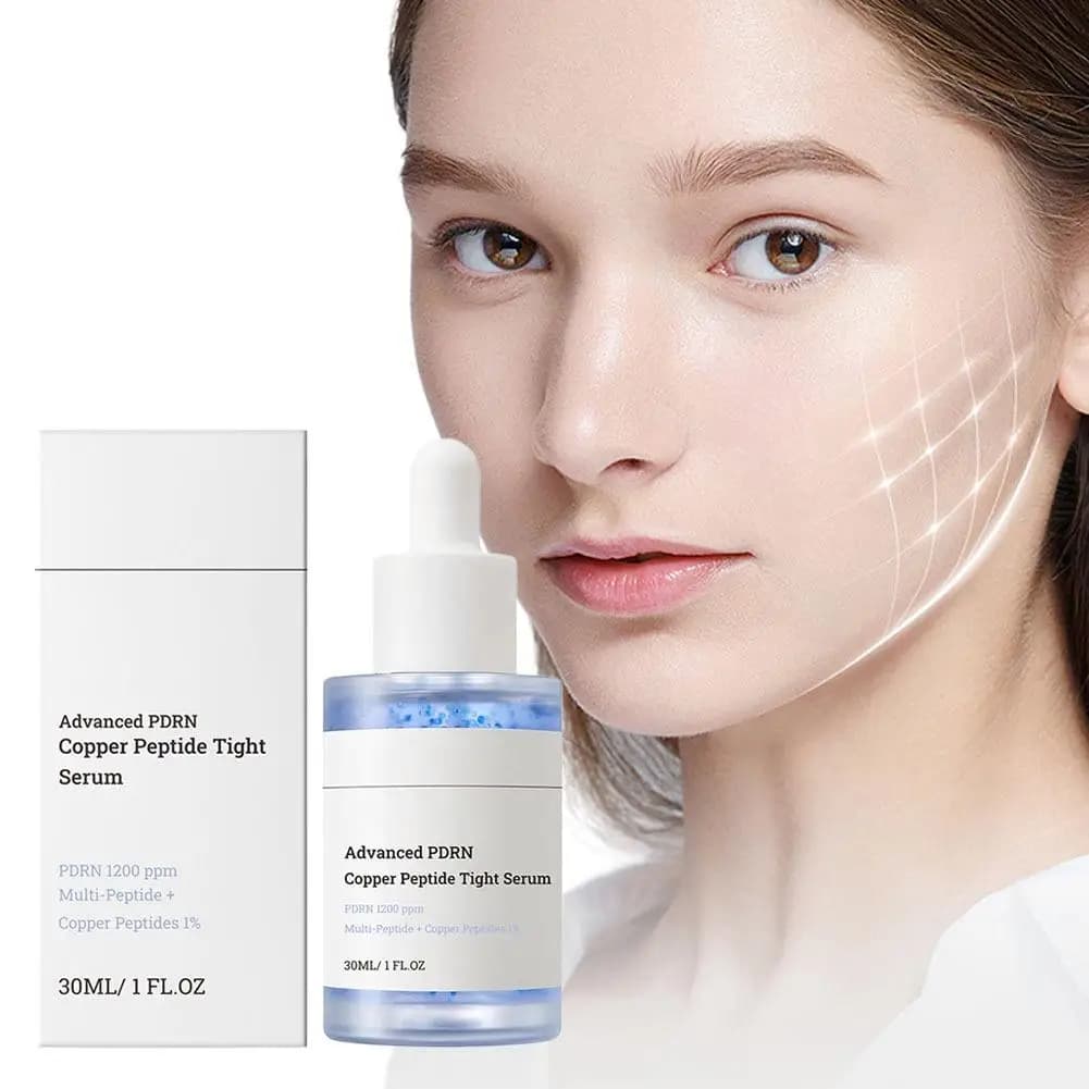Copper Peptide Firming Face Serum 30ml Lifting Hydrating Collagen Hyaluronic Acid Nourishing Anti Aging Daily Skin Care