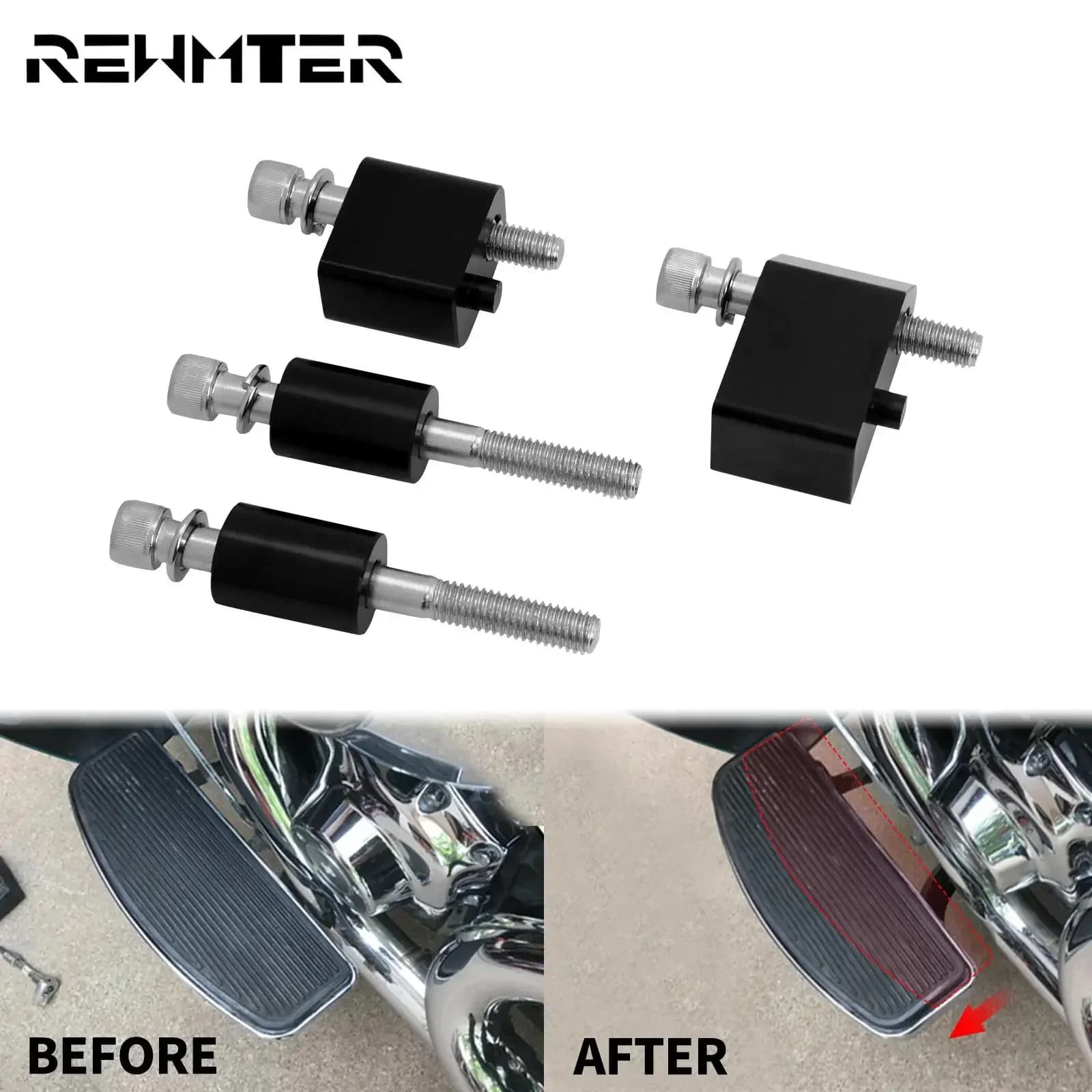 Moto 1-1/2 ''Kit distanziale estensione pedana conducente pedale estensione cavalletto per Harley Touring Electra Glide 09-21