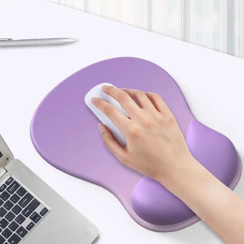 1 pz tappetino per mouse comodo supporto per il polso tappetino per mouse antiscivolo tappetino per mouse morbido poggiapolsi tappetino per mouse in silicone per computer