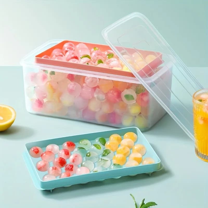 1 set di stampi per dischi di ghiaccio, plastica per uso alimentare, rende 99 dischi di ghiaccio contemporaneamente, strumento per cubetti di ghiaccio per riunioni di famiglia e giornate estive