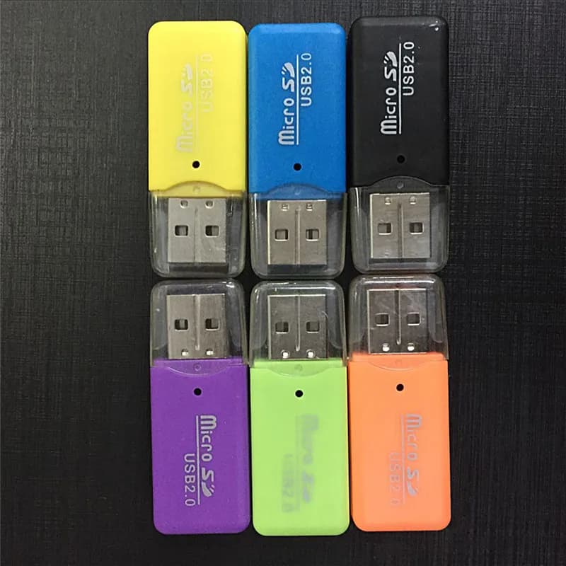 Lettore di schede di memoria Mini USB SD/MMC caldo 480Mbps per computer portatile