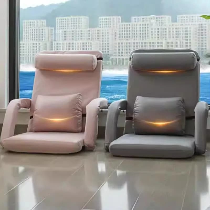 Sedia Pieghevole da Pavimento, Divano Letto, Seduta Regolabile per Computer e Gaming, Reclinabile Multi-Angolo per Tatami, Ufficio e Soggiorno
