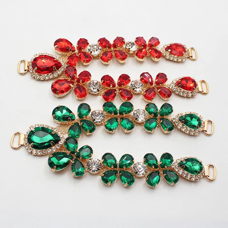 Nuovo 1 pz 115MM estate Bikini scarpe da spiaggia infradito pantofole in metallo catena strass decorazione materiale fai da te