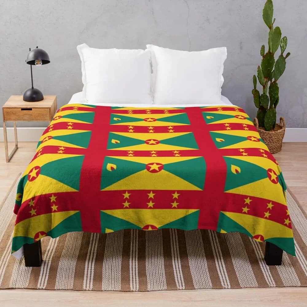 Grenada flag Throw coperta letti invernali termici singoli per coperte da viaggio Retros