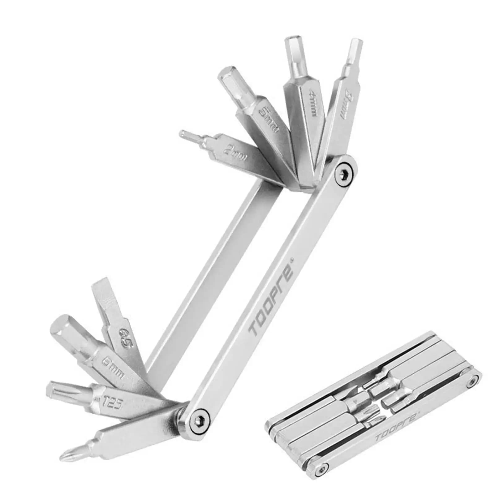 Mini Folding Hex Key Allen Wrench Set Compact Portable Repair Removal Kit Chrome Vanadium Steel for Mountain Bike Tools