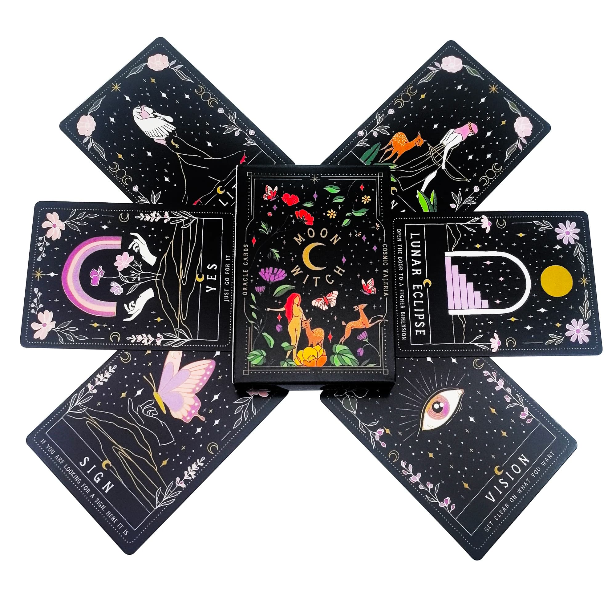Regalo di carte da gioco di intrattenimento per riunioni di famiglia Oracle della strega lunare