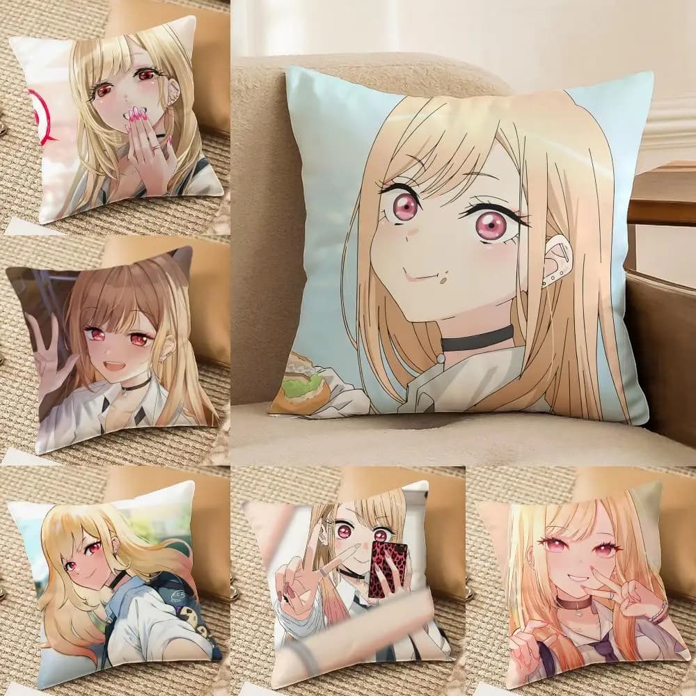 My D-Dress-Up D-Darling Cushion Cover Plush Fabric Soft Double-Sided Printed Sofa Home Decor Fine Winter Gift Pillow Case
