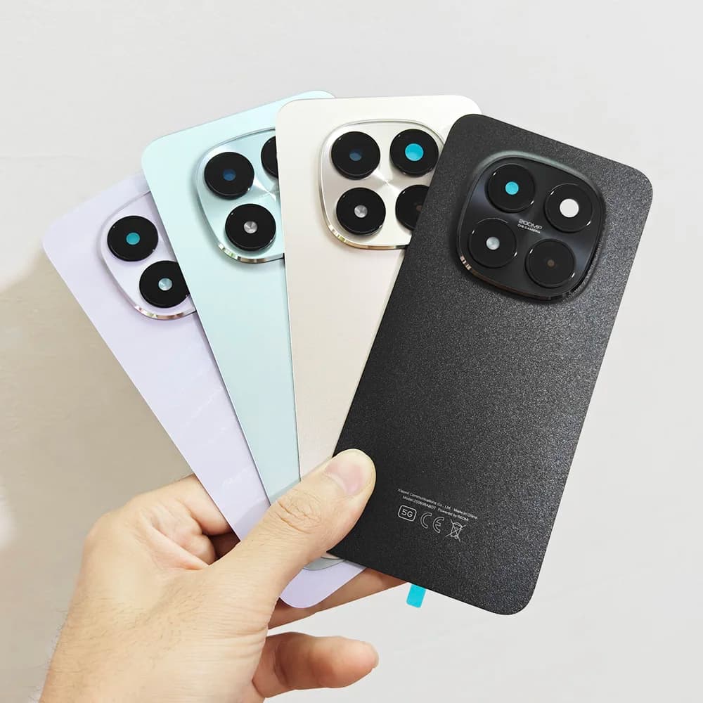 A+++ For Xiaomi Redmi Note 15 Pro 5G Back Door Replacement Battery Case, Rear Housing Cover+Adhesive +Camera Lens