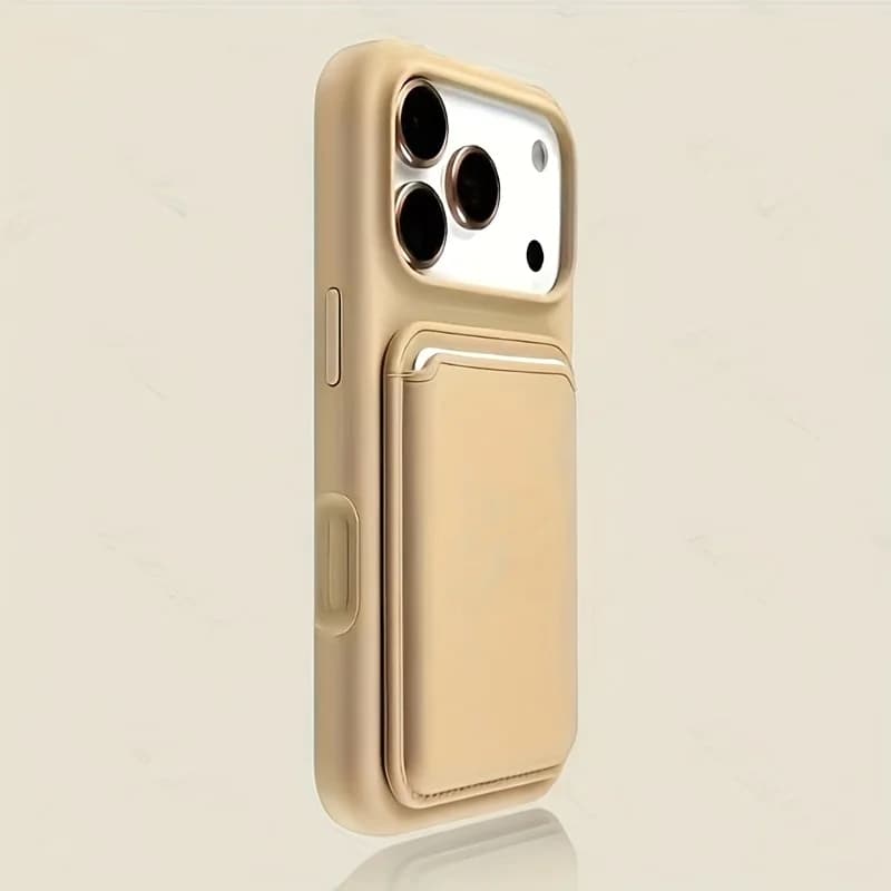 Custodia per telefono con porta carte antiurto liquido di lusso per iPhone 17 16 15 13 14 Pro Max Custodia protettiva per portafoglio con slot per schede in silicone morbido