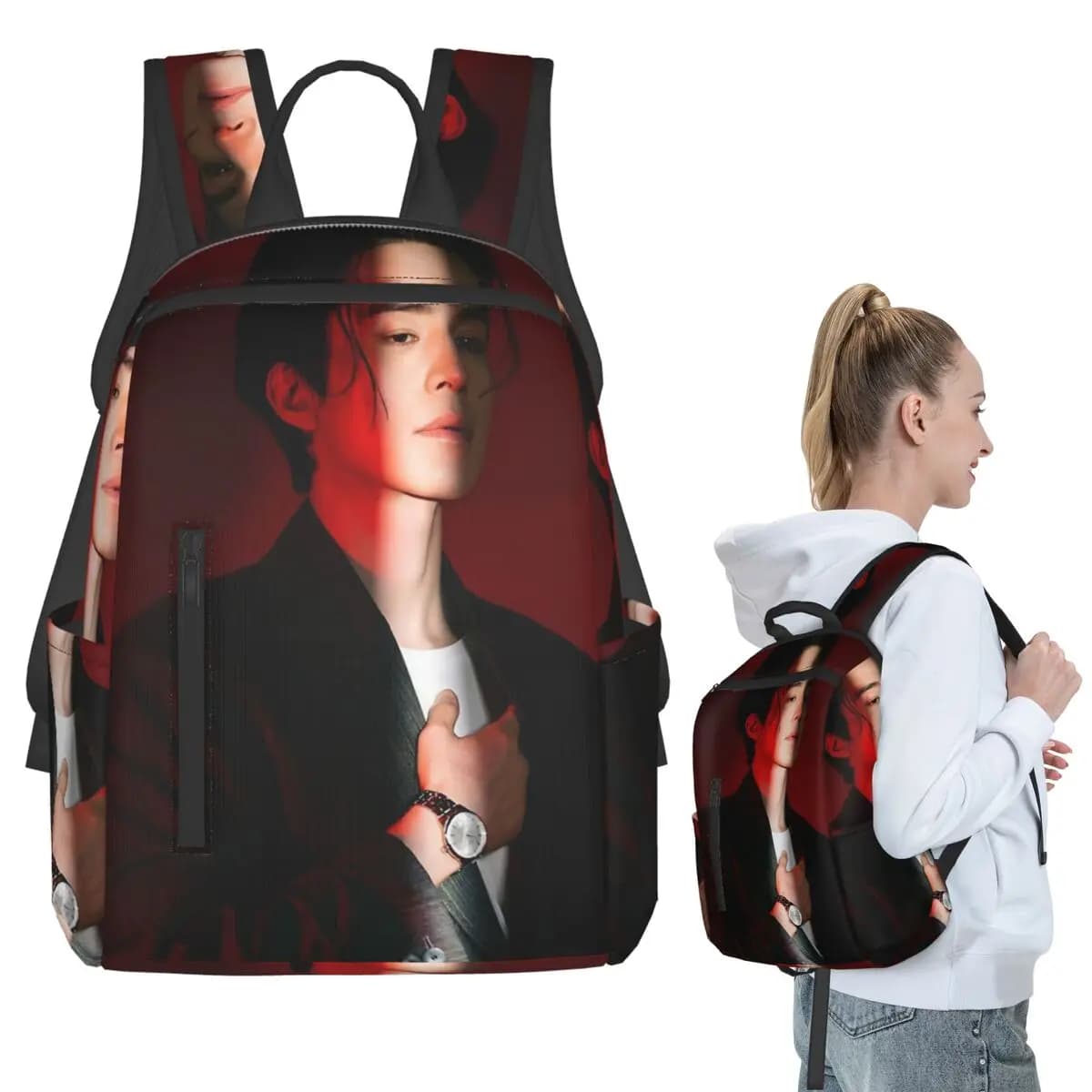 Zaino Lee Dong Wook, borsa per libri per studenti, borsa per la scuola per bambini, borse a tracolla per computer, uomo donna