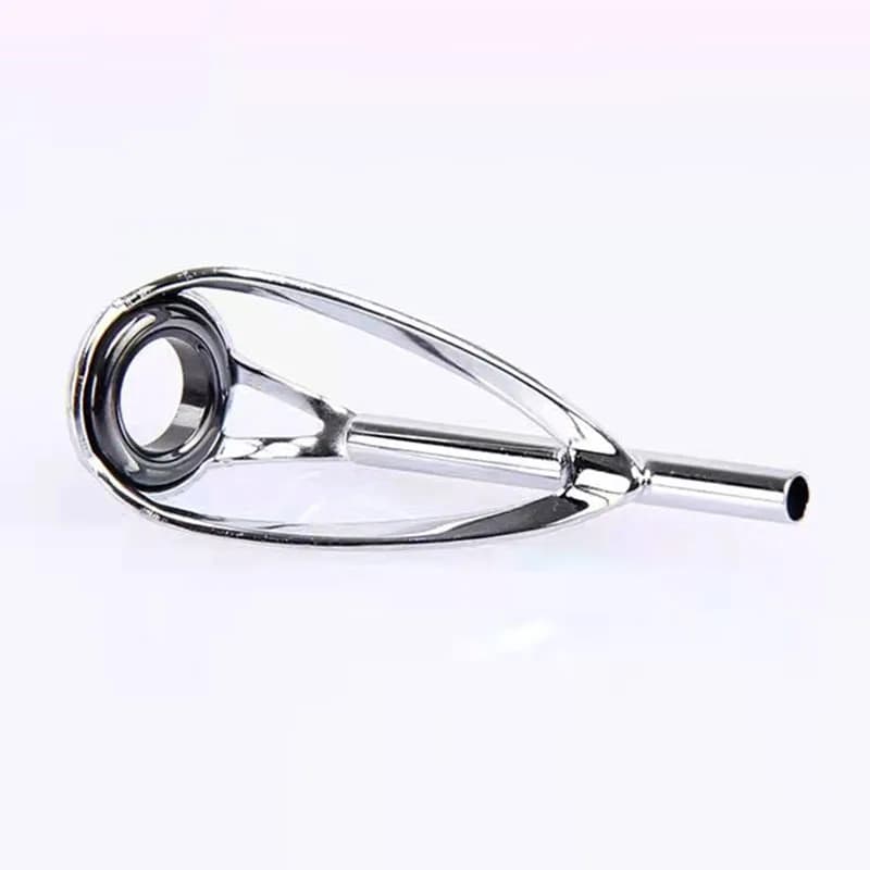 【Set guida superiore con punta anti-groviglio】 Kit di riparazione per canna da pesca con guide in ceramica, testa con punta di ricambio per accessori fai da te per canna