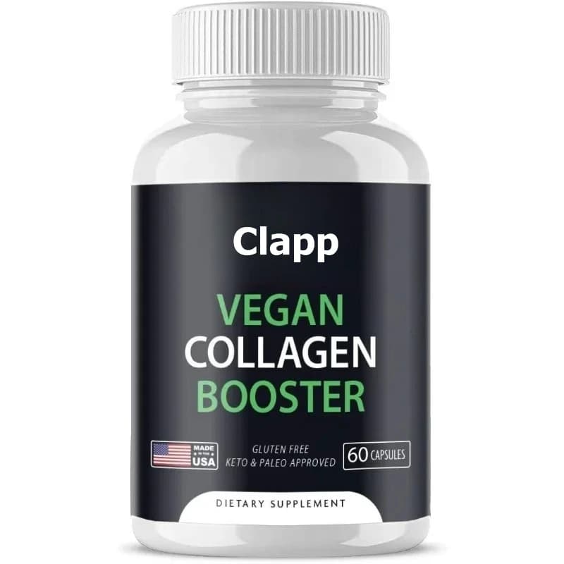 Integratore di collagene vegano puro: rende capelli, pelle e unghie sani | Capsule vegane pure (60 capsule)