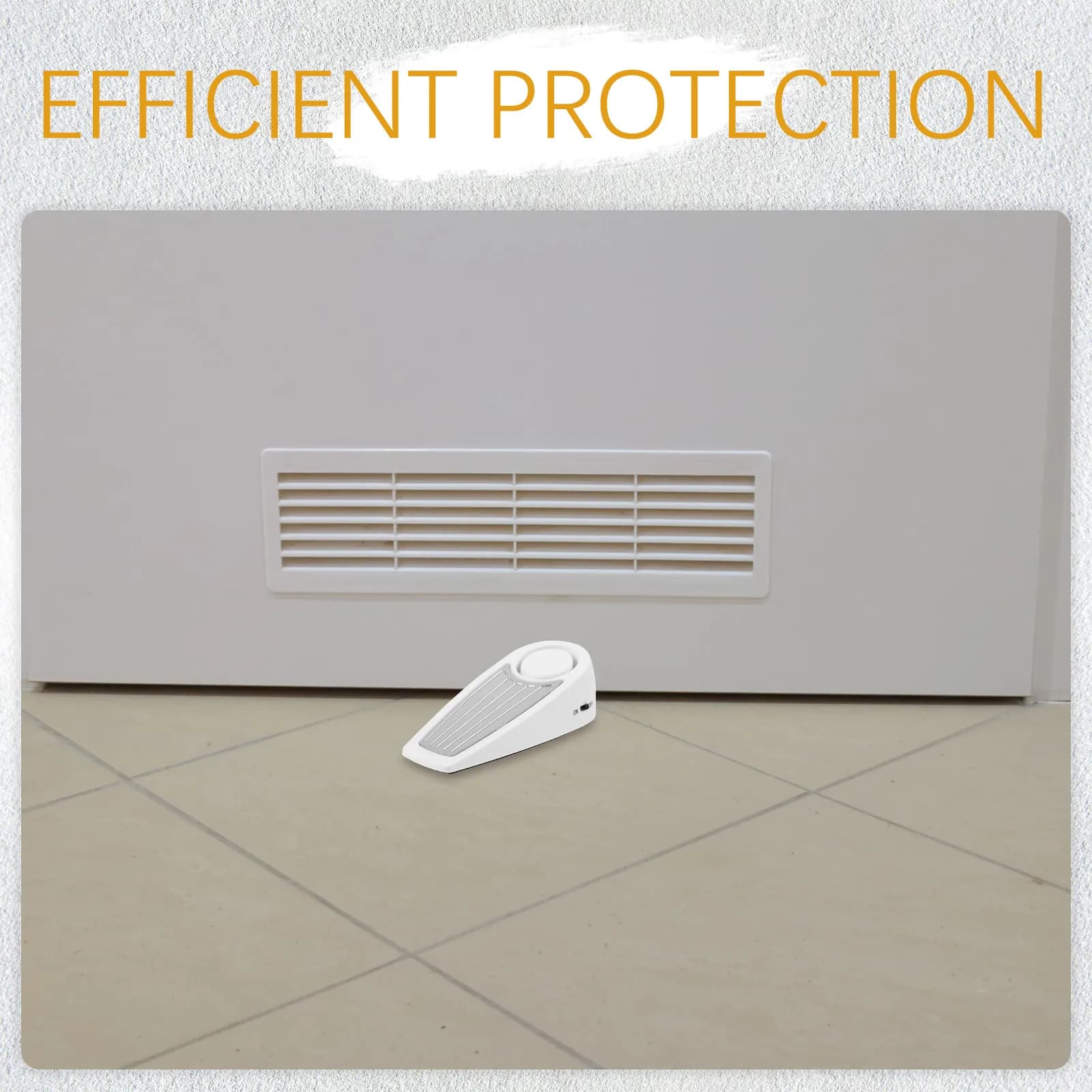 Allarme a Cuneo per Porta con Suono Forte, Fermaporta di Sicurezza per Porte Scorrevoli in Legno, Vetro, Stile Francese, Garage, Uso Interno ed Esterno
