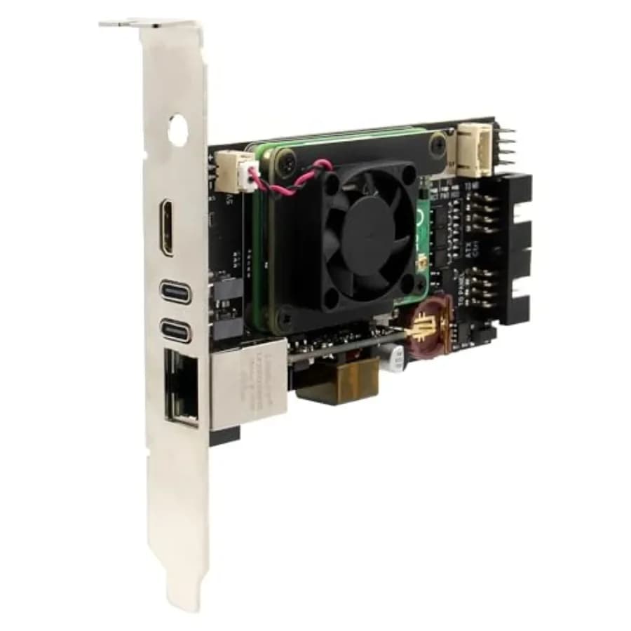 Geekworm X651 Kit KVM over IP open source PCIe Version Support KVM V3 PoE ATX Video CSI for processing module Raspberry Pi 4 Not I