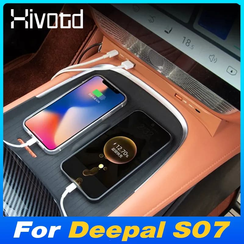 Per Changan Deepal S07 Docking Station per auto USB HUB Type-C Adattatore per caricabatterie rapido per telefono cellulare Accessori interni per auto 2023-2025