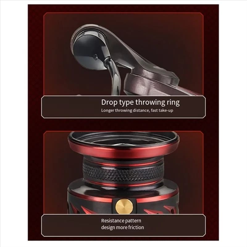 Mulinello da spinning Mulinello da spinning impermeabile Mulinello da pesca ultraleggero Mulinello da pesca con esca Mulinello da pesca d'acqua dolce