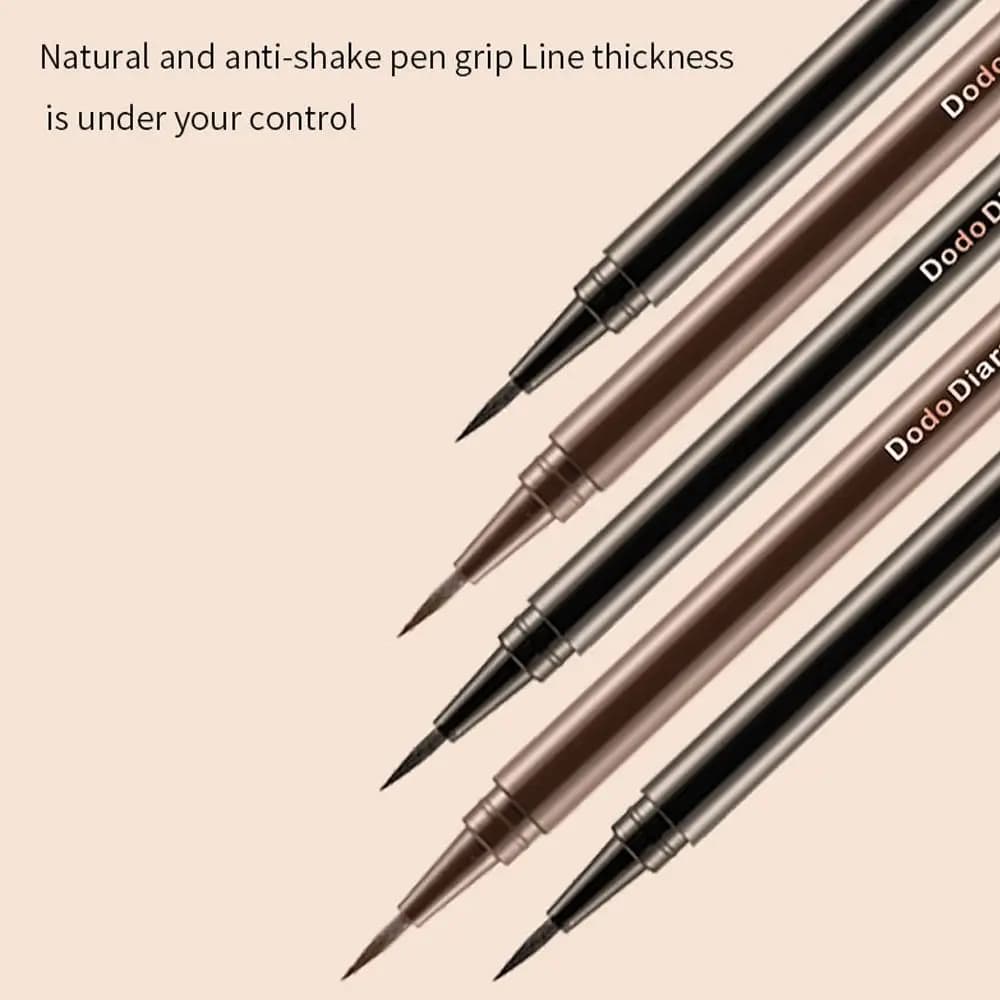 Waterproof Liquid Eyeliner Pen Quick Dry Smudge Resistant Makeup Eyeliner Long Lasting Daily Makeup Fine Tip Eyeliner Beginners