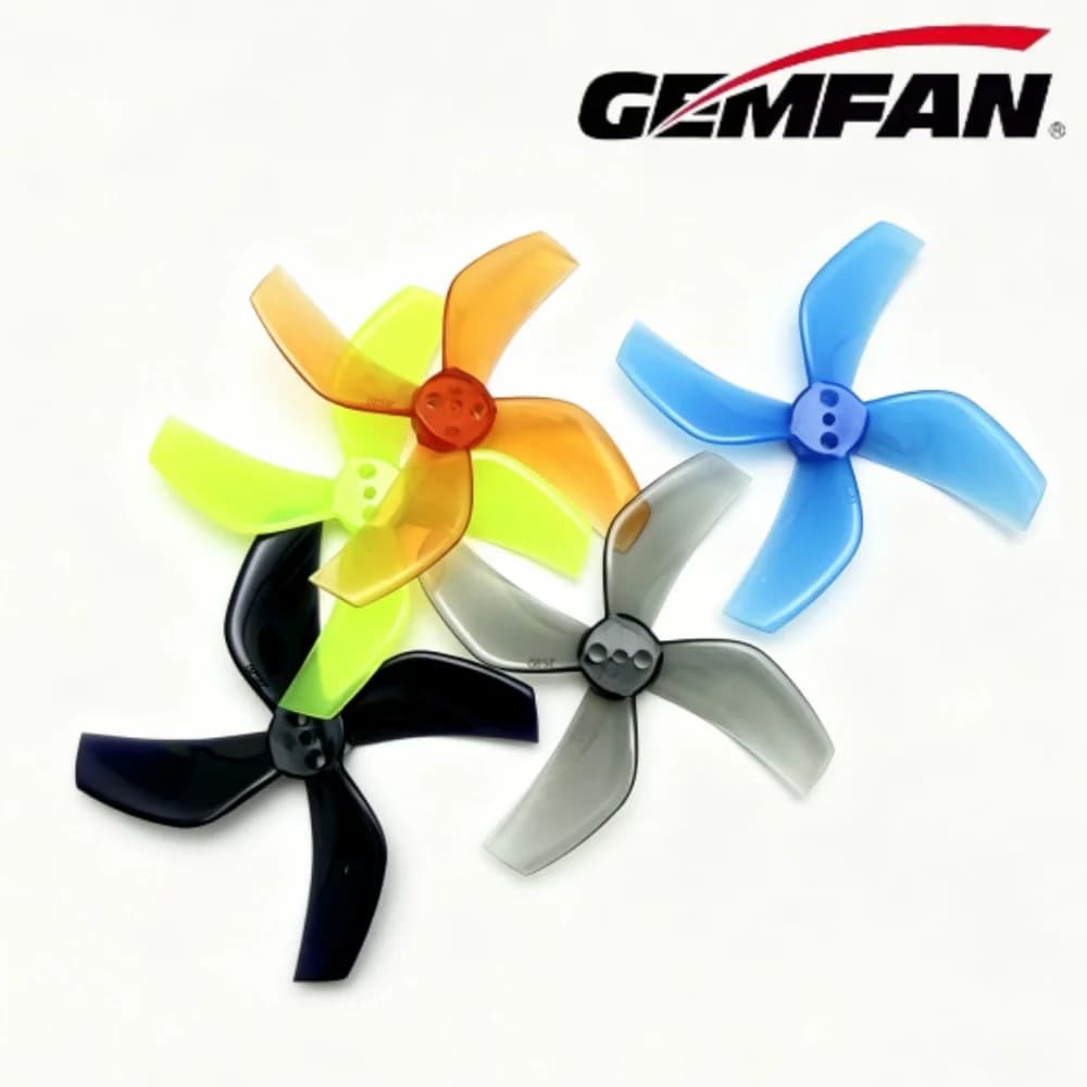 4 Paia/8 Pezzi GEMFAN 2020 2x2x4 2 Pollici 50.3mm Elica a 4 Pale in PC 1.5mm CW CCW per Droni RC FPV Racing Freestyle Tinywhoop BETA85X